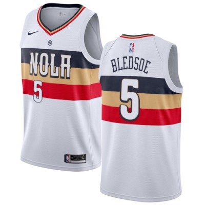 Nike New Orleans Pelicans #5 Eric Bledsoe White Youth NBA Swingman Earned Edition Jersey